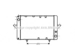 AVA QUALITY COOLING RT2035 radiatorius, variklio aušinimas 
 Aušinimo sistema -> Radiatorius/alyvos aušintuvas -> Radiatorius/dalys
5000387039, 5000393544