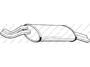 BOSAL 247-915 galinis duslintuvas 
 Išmetimo sistema -> Duslintuvas
18 12 1 176 981, 18 12 1 177 936