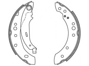 OPEN PARTS BSA2078.00 stabdžių trinkelių komplektas 
 Techninės priežiūros dalys -> Papildomas remontas
7701209586, 7701209591