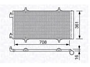 MAGNETI MARELLI 350203643000 kondensatorius, oro kondicionierius 
 Oro kondicionavimas -> Kondensatorius