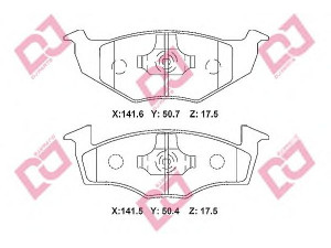 DJ PARTS BP2309 stabdžių trinkelių rinkinys, diskinis stabdys 
 Techninės priežiūros dalys -> Papildomas remontas
6N0698151, 6N0698151C