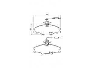 BREMBO P 61 056 stabdžių trinkelių rinkinys, diskinis stabdys 
 Techninės priežiūros dalys -> Papildomas remontas
425131, 425268, E172041, E172521