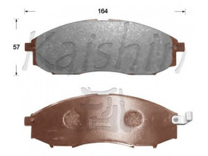KAISHIN FK1263 stabdžių trinkelių rinkinys, diskinis stabdys 
 Techninės priežiūros dalys -> Papildomas remontas
D1060VK190