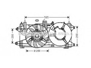 AVA QUALITY COOLING FT7573 ventiliatorius, radiatoriaus 
 Aušinimo sistema -> Radiatoriaus ventiliatorius
51755589