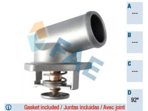 FAE 5320892 termostatas, aušinimo skystis 
 Aušinimo sistema -> Termostatas/tarpiklis -> Thermostat
1338073, 90412901