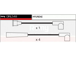 DELCO REMY DRL548 uždegimo laido komplektas 
 Kibirkšties / kaitinamasis uždegimas -> Uždegimo laidai/jungtys
27501-24B10