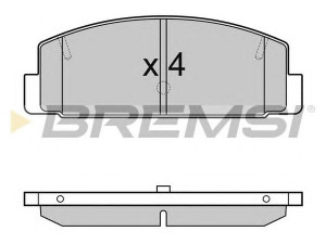 BREMSI BP3090 stabdžių trinkelių rinkinys, diskinis stabdys 
 Techninės priežiūros dalys -> Papildomas remontas
FA6749230, FB712628Z, FB712628ZA