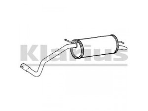 KLARIUS 230877 galinis duslintuvas 
 Išmetimo sistema -> Duslintuvas
6Q6253609J, 6Q6253609J, 6Q6253609J