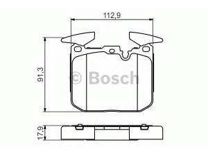 BOSCH 0 986 494 701 stabdžių trinkelių rinkinys, diskinis stabdys 
 Techninės priežiūros dalys -> Papildomas remontas
34 11 6 859 282