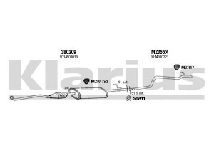 KLARIUS 600403U išmetimo sistema 
 Išmetimo sistema -> Išmetimo sistema, visa