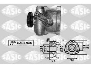 SASIC 7076030 hidraulinis siurblys, vairo sistema 
 Vairavimas -> Vairo pavara/siurblys
1H0145157OX, 1H0422155D