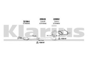 KLARIUS 220033E išmetimo sistema 
 Išmetimo sistema -> Išmetimo sistema, visa