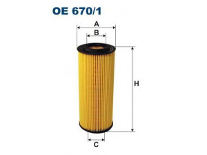 FILTRON OE670/1 alyvos filtras 
 Filtrai -> Alyvos filtras
71740470, 55198675, 71740470