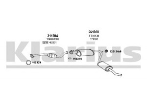 KLARIUS 180646E išmetimo sistema 
 Išmetimo sistema -> Išmetimo sistema, visa