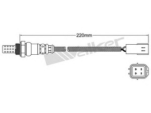 WALKER PRODUCTS 250-24438 lambda jutiklis 
 Variklis -> Variklio elektra
39210 23500, 39210 23710, 39210 23710