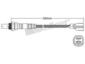 WALKER PRODUCTS 250-54002 lambda jutiklis 
 Variklis -> Variklio elektra
22641 AA032, 89467 28030, 89467 33020