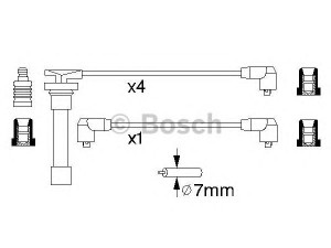 BOSCH 0 986 356 703 uždegimo laido komplektas 
 Kibirkšties / kaitinamasis uždegimas -> Uždegimo laidai/jungtys
22440 71J26, 22440 71Y26, 22450 74Y25