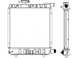 SAKURA  Automotive 1091-0301 radiatorius, variklio aušinimas