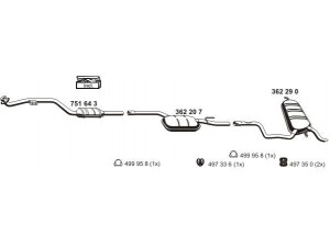 ERNST 040267 išmetimo sistema 
 Išmetimo sistema -> Išmetimo sistema, visa