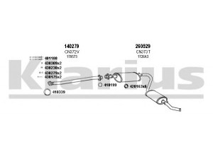 KLARIUS 630410E išmetimo sistema 
 Išmetimo sistema -> Išmetimo sistema, visa