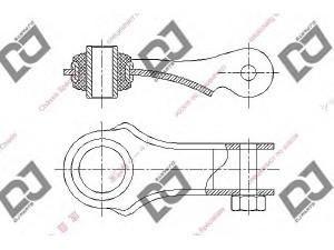 DJ PARTS DL1048 šarnyro stabilizatorius 
 Ašies montavimas/vairavimo mechanizmas/ratai -> Stabilizatorius/fiksatoriai -> Savaime išsilyginanti atrama
52303-SH3-000, 52303-SH3-010, 52303-SH3-020