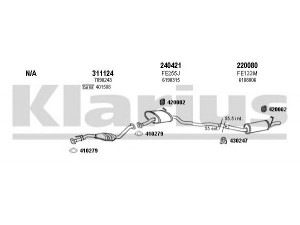 KLARIUS 361673E išmetimo sistema 
 Išmetimo sistema -> Išmetimo sistema, visa