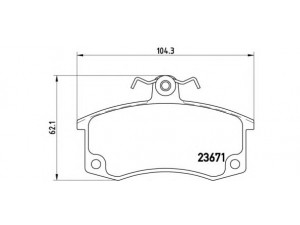 BREMBO P 41 004 stabdžių trinkelių rinkinys, diskinis stabdys 
 Techninės priežiūros dalys -> Papildomas remontas
21083501080