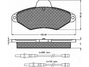 BSF 10370 stabdžių trinkelių rinkinys, diskinis stabdys 
 Techninės priežiūros dalys -> Papildomas remontas
425156, 425291, 95667785, 95667786