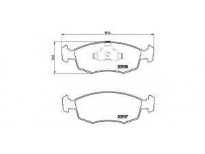 BREMBO P 24 019 stabdžių trinkelių rinkinys, diskinis stabdys 
 Techninės priežiūros dalys -> Papildomas remontas
1629697, 1647730, 5020817, 5023998