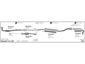 IMASAF 525000213 išmetimo sistema 
 Išmetimo sistema -> Išmetimo sistema, visa