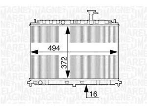 MAGNETI MARELLI 350213128300 radiatorius, variklio aušinimas 
 Aušinimo sistema -> Radiatorius/alyvos aušintuvas -> Radiatorius/dalys
25310-1G000, 25310-1G001, 253101G000