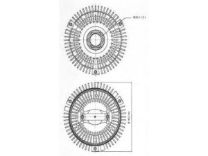BUGIAD BFC007 sankaba, radiatoriaus ventiliatorius 
 Aušinimo sistema -> Radiatoriaus ventiliatorius
111 200 03 22, 111 200 04 22