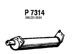 FENNO P7314 galinis duslintuvas 
 Išmetimo sistema -> Duslintuvas
068251053H
