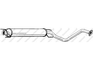 BOSAL 285-409 vidurinis duslintuvas 
 Išmetimo sistema -> Duslintuvas
24418546, 24422459, 24422461, 58 52 119