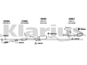 KLARIUS 931360E išmetimo sistema
