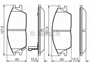 BOSCH 0 986 495 221 stabdžių trinkelių rinkinys, diskinis stabdys 
 Techninės priežiūros dalys -> Papildomas remontas
581011CA00, 581011CA10, 5810122A00