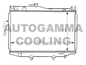 AUTOGAMMA 101010 radiatorius, variklio aušinimas
1640063010