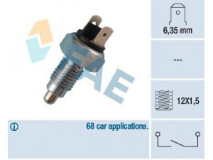 FAE 40300 jungiklis, atbulinės eigos žibintas 
 Elektros įranga -> Šviesų jungikliai/relės/valdymas -> Šviesų jungiklis/svirtis
BAU 2445, 020 941 521 A, 085 941 521