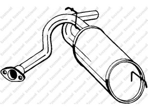 BOSAL 229-755 galinis duslintuvas 
 Išmetimo sistema -> Duslintuvas
4430-5KC000, 4430-5KC001
