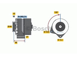 BOSCH 0 986 031 460 kintamosios srovės generatorius 
 Elektros įranga -> Kint. sr. generatorius/dalys -> Kintamosios srovės generatorius
5570 97, 5702 97, 5702 98, 5704 51