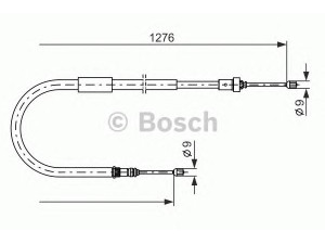BOSCH 1 987 477 938 trosas, stovėjimo stabdys 
 Stabdžių sistema -> Valdymo svirtys/trosai
82 00 214 752