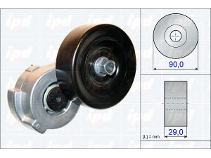 IPD 15-3836 įtempiklio svirtis, V formos rumbuotas diržas 
 Diržinė pavara -> V formos rumbuotas diržas/komplektas -> Įtempiklis
0 4483 214, 0 4612 894, 0 4612 894AB