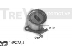 TREVI AUTOMOTIVE KD1165 paskirstymo diržo komplektas 
 Techninės priežiūros dalys -> Papildomas remontas