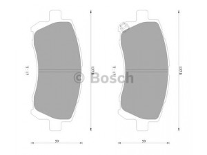 BOSCH 0 986 AB2 324 stabdžių trinkelių rinkinys, diskinis stabdys 
 Techninės priežiūros dalys -> Papildomas remontas