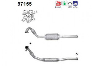 AS 97155 katalizatoriaus keitiklis