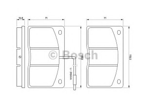 BOSCH 0 986 460 932 stabdžių trinkelių rinkinys, diskinis stabdys 
 Techninės priežiūros dalys -> Papildomas remontas
1506547, JLM 1157, JLM 9727, 50 01 000 478