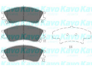 KAVO PARTS KBP-8012 stabdžių trinkelių rinkinys, diskinis stabdys 
 Techninės priežiūros dalys -> Papildomas remontas
725193010, 725193011