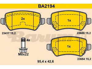 BARUM BA2194 stabdžių trinkelių rinkinys, diskinis stabdys 
 Techninės priežiūros dalys -> Papildomas remontas
16 05 086, 16 05 122, 16 05 128