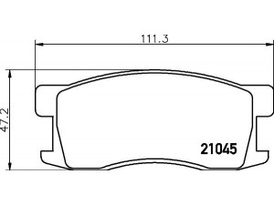 MINTEX MDB2454 stabdžių trinkelių rinkinys, diskinis stabdys 
 Techninės priežiūros dalys -> Papildomas remontas
45022693600, 45022693N50