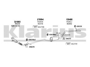 KLARIUS 361672E išmetimo sistema